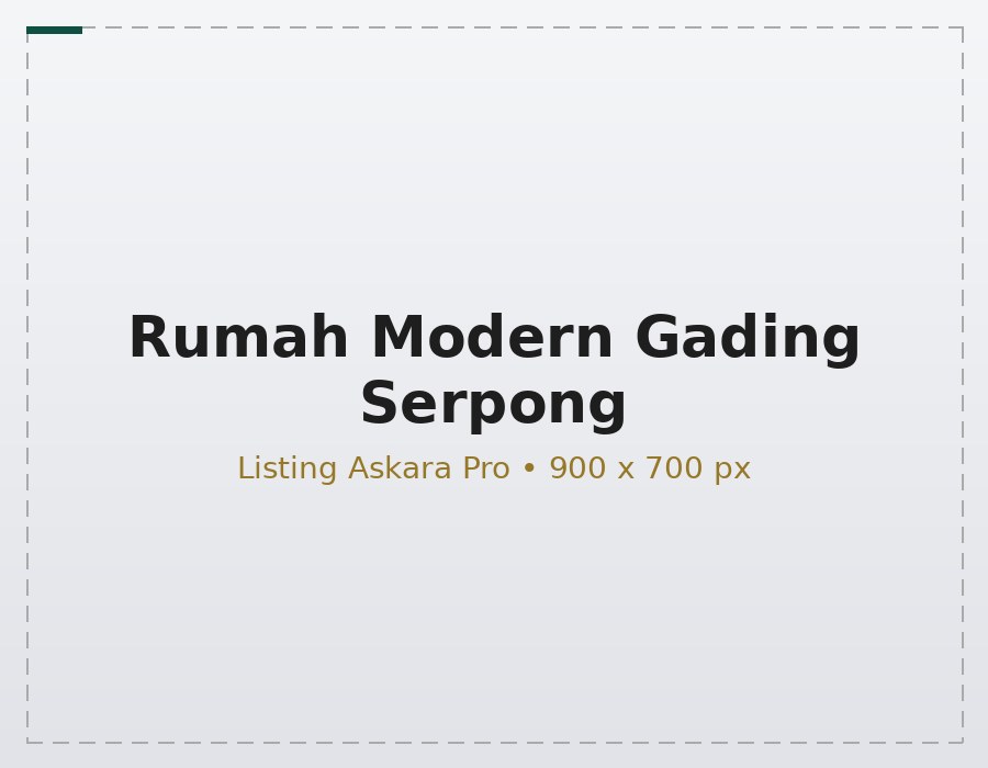 Rumah Modern Gading Serpong