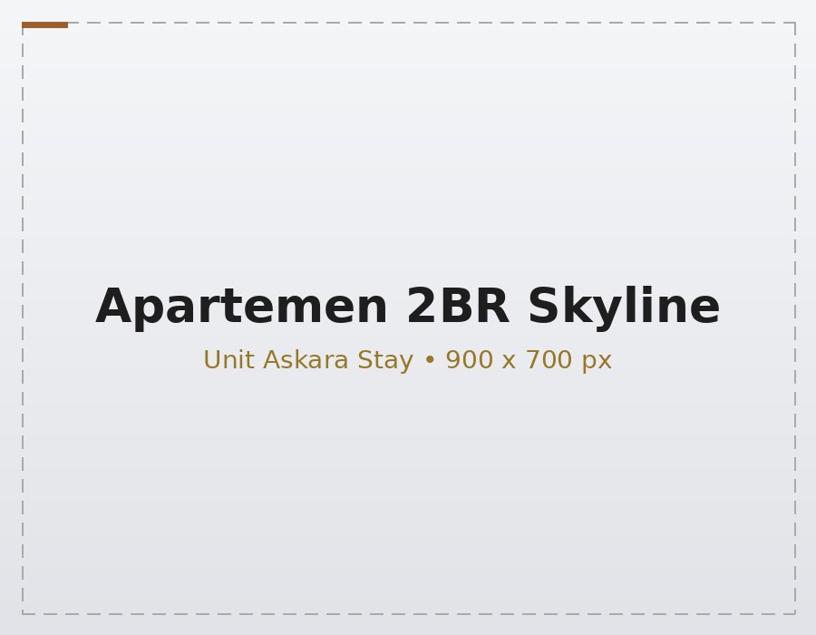 Apartemen 2BR Skyline